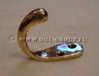 Antique Brass large single coat hook